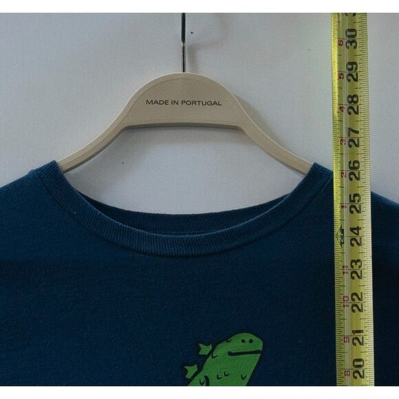 KROOKED GONZ GONZILLA HARBOR T-Shirt Blue Size S - Picture 4 of 5